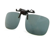 사각 편광렌즈 클립선글라스 안경착용자 탈부착용  큰사이즈